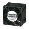 Sanyo Denki 9GA Series Axial Fan 12V DC, 90 m³/h Airflow, 11.4 W Power, 6300 RPM, Square Frame 60mm 38mm 9GA0612P1K03
