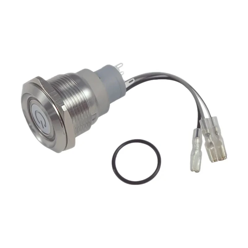 RS PRO Illuminated Momentary Panel Push Button Switch SPDT RGB LED IP67 250V AC 5A 877-1867