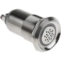 RS PRO Buzzer Panel 24V DC, IP40, 75 dB at 1m, Intermittent Tone, Brass/Steel/PBT Housing IP40