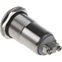 RS PRO Buzzer Panel 24V DC, IP40, 75 dB at 1m, Intermittent Tone, Brass/Steel/PBT Housing IP40