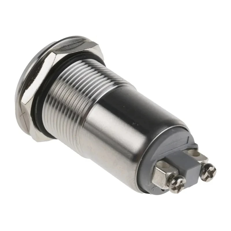 RS PRO Buzzer Panel 24V DC, IP40, 75 dB at 1m, Intermittent Tone, Brass/Steel/PBT Housing IP40