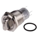 RS PRO Knob Selector Switch - (On-On) Illuminated 2 Positions IP67 Stainless Steel 12V 5A 90° 877-1961
