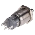 RS PRO Knob Selector Switch - (On-On) Illuminated 2 Positions IP67 Stainless Steel 12V 5A 90° 877-1961