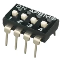 APEM Raised Actuator Slide Rotary Coded DIP Switch Through Hole IKD0400101