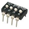 APEM Raised Actuator Slide Rotary Coded DIP Switch Through Hole IKD0400101