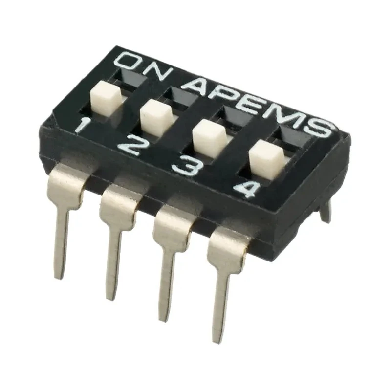 APEM Raised Actuator Slide Rotary Coded DIP Switch IKD0400101