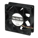 Sanyo Denki 9GV Series Axial Fan 48V DC 36W 750mA 380.6 m³/h 120mm Square Frame 9GV1248P1J01