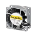 Sanyo Denki 9LG Series Axial Fan, 12V DC, 65.9 m³/h Air Flow, 4.68W Power, 390mA Current, 60mm Frame 9LG0612P4J001