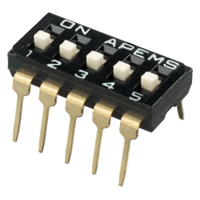 APEM Raised Actuator Slide Rotary Coded DIP Switch IKD0500101