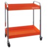 Bahco 2 Shelf Aluminium Castor Trolley 750 mm Platform Length 30 kg Load 425 mm Width 1470KC2