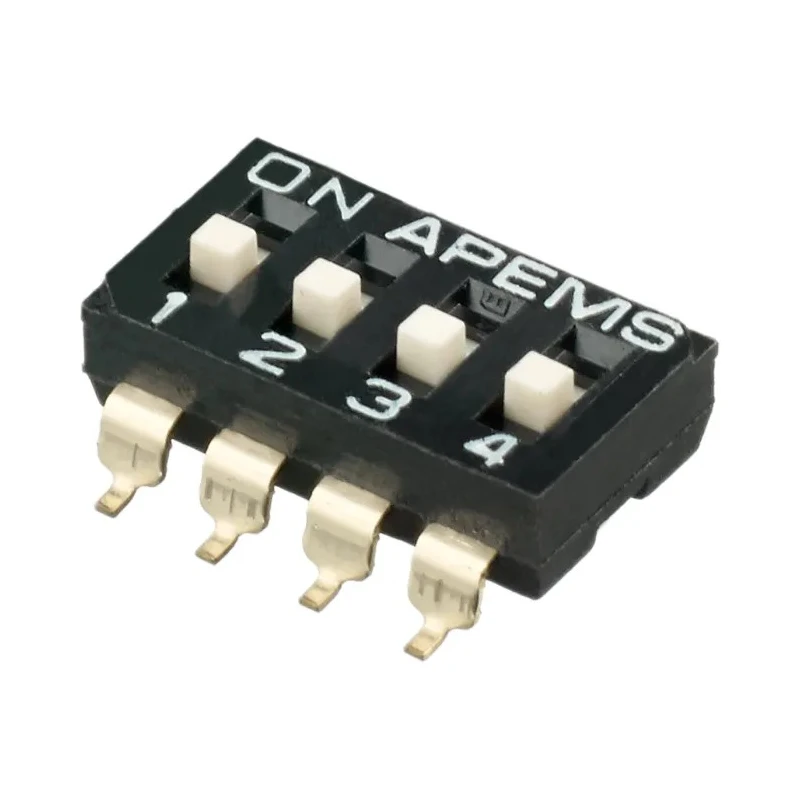 APEM Raised Actuator Slide Rotary Coded DIP Switch IKD0403101