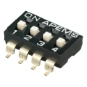APEM Rotary Coded DIP Switch with Raised Actuator Slide IKD0403101