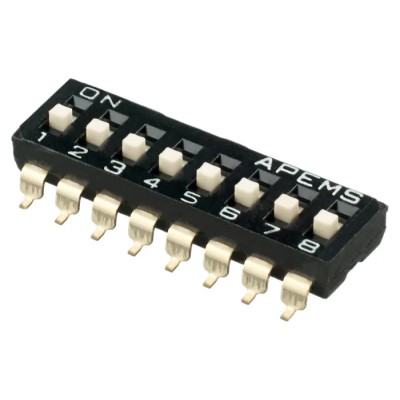 APEM Rotary Coded DIP Switch Raised Actuator Slide IKD0803101