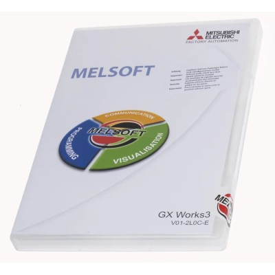 Mitsubishi Electric MELSOFT GX Series PLC Programming Software for Use with MELSEC iQ-R and iQ-F Series GX Works3 V01-2L0C-E