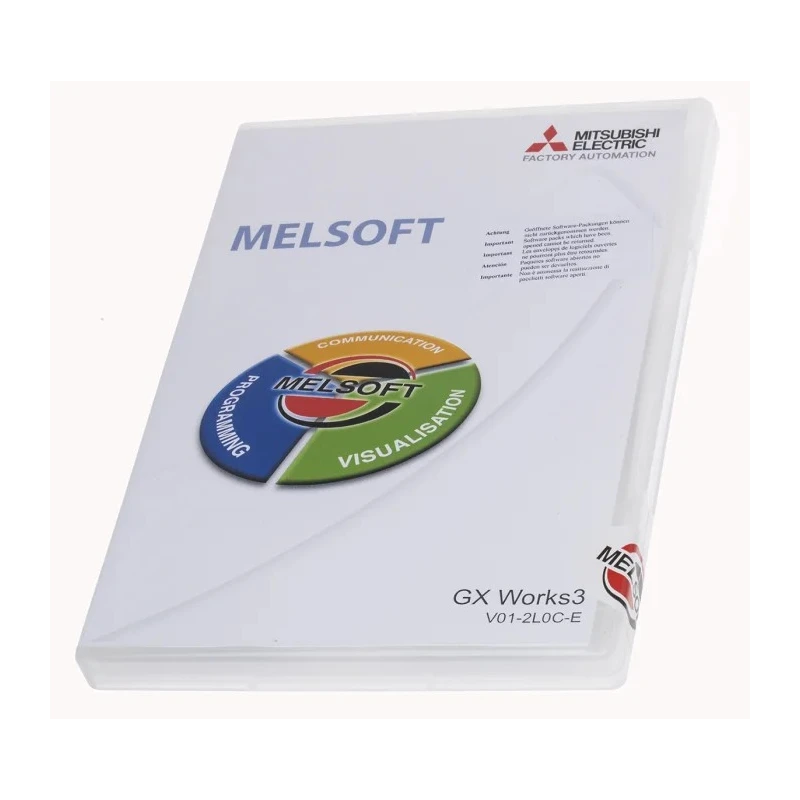 Mitsubishi Electric MELSOFT GX Series PLC Programming Software for Use with MELSEC iQ-R and iQ-F Series GX Works3 V01-2L0C-E