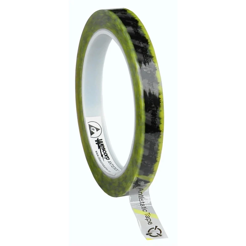 Desco Europe 12mm Width x 65.8m Length Rubber (Base) Cellulose ESD Tape 242274