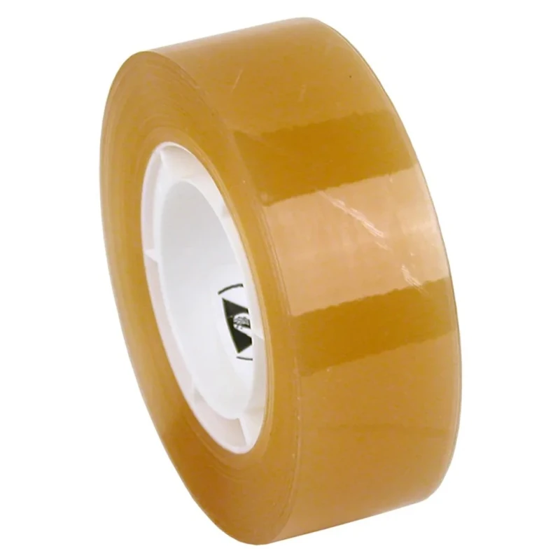 Desco Europe ESD Tape 18mm Width x 32.9m Length Rubber Base Cellulose Backing Transparent 242291