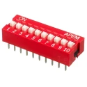 APEM Raised Rotary Coded DIP Switch Through Hole Mount SPST NDS-10-V