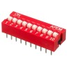 APEM Raised Rotary Coded DIP Switch Through Hole Mount SPST NDS-10-V