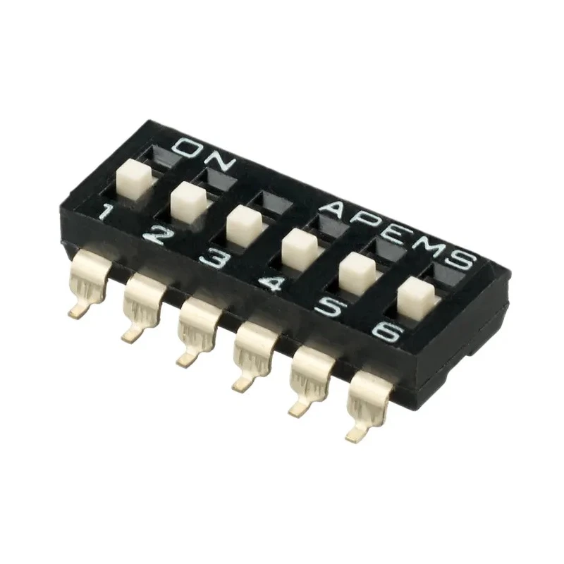APEM Raised Actuator Slide Rotary Coded DIP Switch IKD0603101