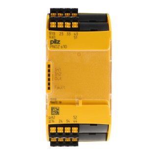 Pilz PNOZ s10 C Safety Relay 24V dc Coil Voltage 4 Safety Contacts 1 Auxiliary Contact 2W Power Consumption 751110