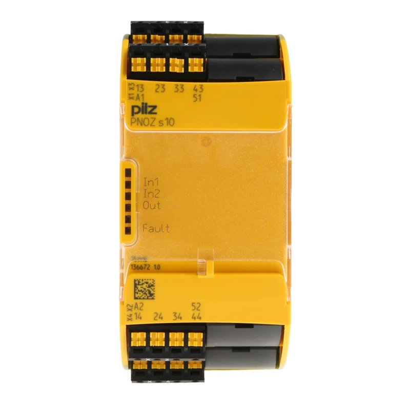 Pilz PNOZ s10 C Safety Relay 24V dc Coil Voltage 4 Safety Contacts 1 Auxiliary Contact 2W Power Consumption 751110
