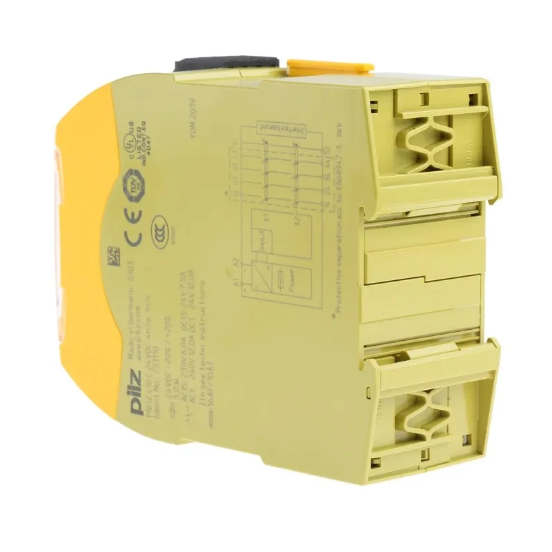 Pilz PNOZ s10 C Safety Relay 24V dc Coil Voltage 4 Safety Contacts 1 Auxiliary Contact 2W Power Consumption 751110