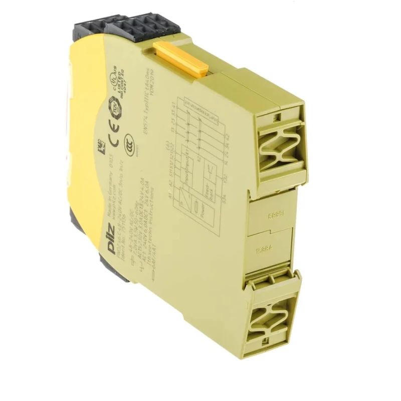 Pilz Safety Relay with 3 Safety Contacts and 1 Auxiliary Contact, 240V AC/DC Coil Voltage, 150W Power Consumption 751136