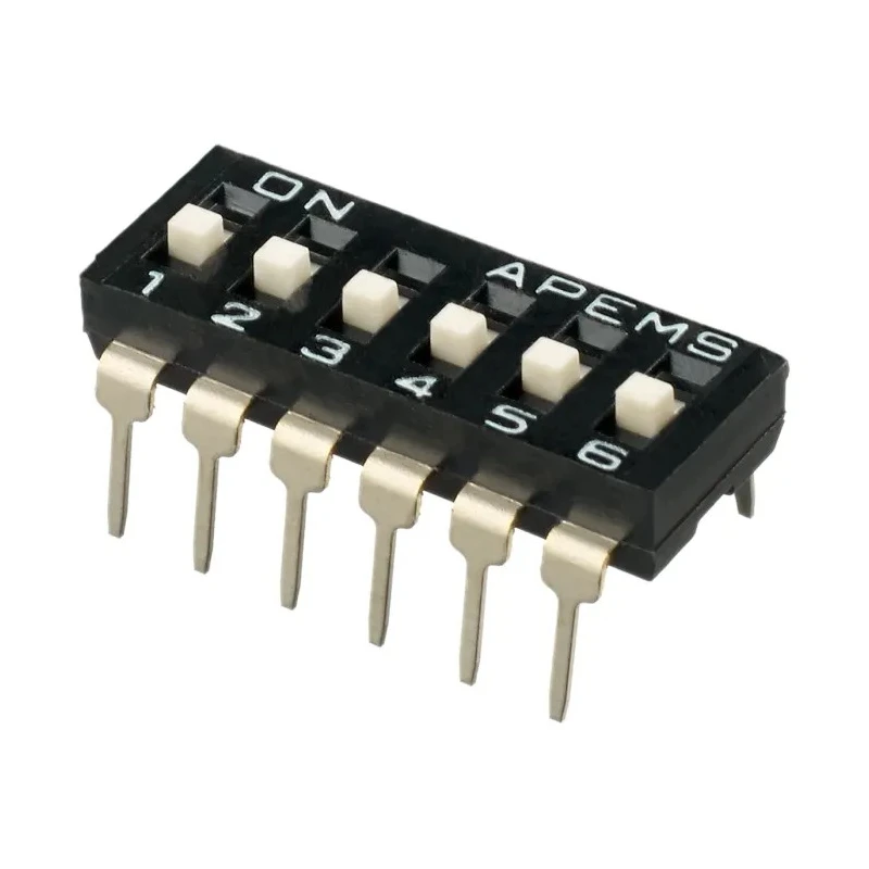 APEM Raised Actuator Slide Rotary Coded DIP Switch IKD0600101