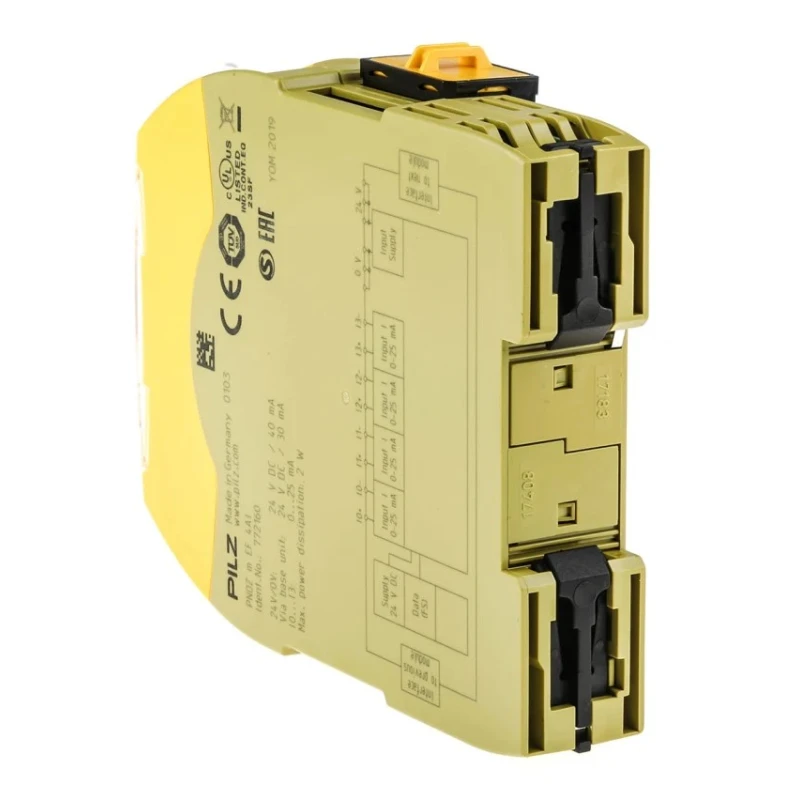 Pilz Safety Controller with 4 Safety Inputs, 24V dc Supply, DIN Rail Mount, Safety Category 4, Model 772160