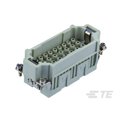 TE Connectivity Heavy Duty Power Connector Insert 16A 500V Panel Mount Male 32 Contacts T2050322101-000