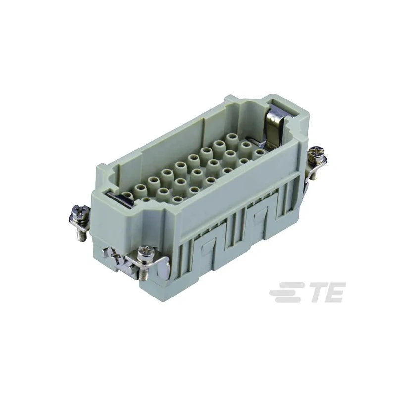 TE Connectivity Heavy Duty Power Connector Insert 16A 500V Panel Mount Male 32 Contacts T2050322101-000
