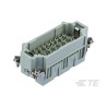 TE Connectivity Heavy Duty Power Connector Insert 16A 500V Panel Mount Male 32 Contacts T2050322101-000
