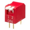 APEM Piano Rotary Coded DIP Switch Model , SPST, 10 Way, 400gf Operation Force, 25mA 24Vdc Switching, 100mA 50Vdc DPL02V