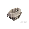 TE Connectivity Heavy Duty Power Connector Insert, 16A, HDC HE Series Male, 6 Contacts T2040062101-000