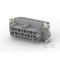 TE Connectivity Heavy Duty Power Connector Insert 16A 500V Panel Mount 16 Contacts HDC HE Series T2040162201-000