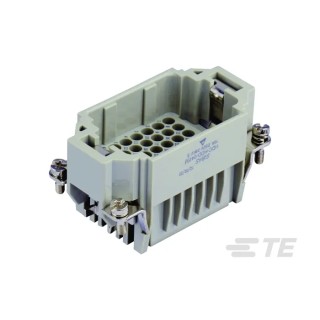 TE Connectivity Heavy Duty Power Connector Insert 42 Contacts 10A 250V HDC HDD Series Male T2030422101-000