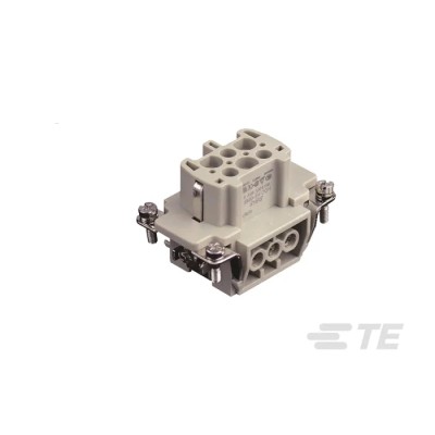 TE Connectivity Heavy Duty Power Connector Insert 16A 500V Panel Mount Female 6 Contacts T2040062201-000