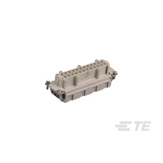 TE Connectivity Heavy Duty Power Connector Insert 16A 500V Panel Mount Female 24 Contacts HDC HE Series T2040243201-000