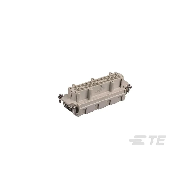 TE Connectivity Heavy Duty Power Connector Insert 16A 500V Panel Mount Female 24 Contacts HDC HE Series T2040243201-000