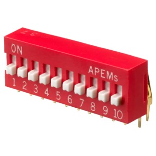 APEM Raised Rotary Coded DIP Switch DA10V