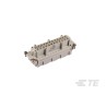 TE Connectivity Heavy Duty Power Connector Insert 16A 24 Contacts Panel Mount 500V Silver Contact Plating T2040244201-000