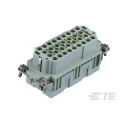 TE Connectivity Heavy Duty Power Connector Insert 16A 500V Panel Mount Female 32 Contacts T2050322201-000