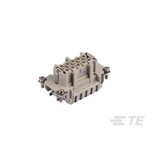 TE Connectivity Heavy Duty Power Connector Insert, 16A, HDC HE Series Female, 10 Contacts T2040103201-000