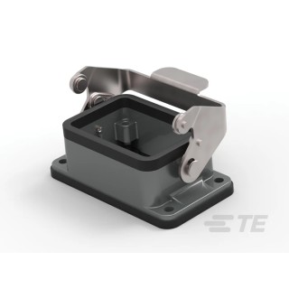 TE Connectivity HDC Range Heavy Duty Power Connector Housing, Panel Mount, Die Cast Aluminium, IP65 Rated T1500062000-000