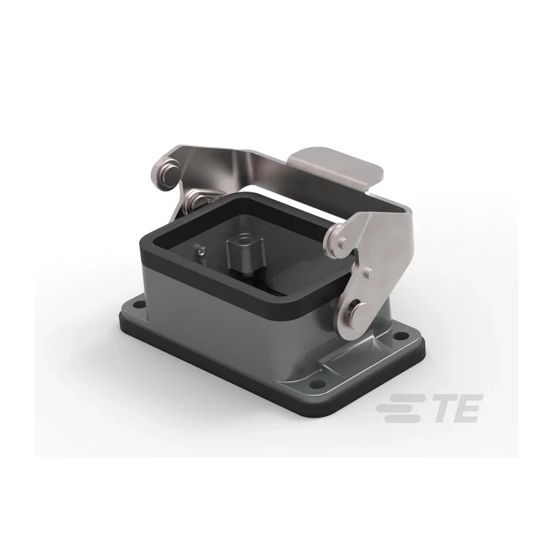 TE Connectivity HDC Range Heavy Duty Power Connector Housing, Panel Mount, Die Cast Aluminium, IP65 Rated T1500062000-000