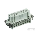 TE Connectivity Heavy Duty Power Connector Insert 16A Panel Mount 16 Contacts Silver Plating T2010162201-000