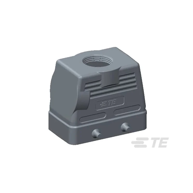TE Connectivity Heavy Duty Power Connector Hood Die Cast Aluminium Body IP65 Protection T1220100125-000