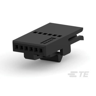TE Connectivity FFC Female PCB Connector Housing Nylon 1 Row 6 Contacts 1.27 mm Pitch 487545-3
