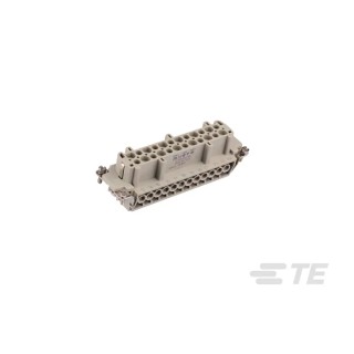 TE Connectivity Heavy Duty Power Connector Insert 16A 500V Panel Mount Silver Contact Plating 24 Contacts T2040242201-000